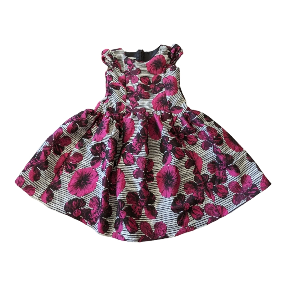 Bonnie Jean Short-Sleeve Floral Dress